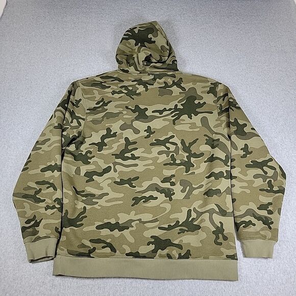 GAP Camouflage Sweatshirt Hoodie Men's Size Large Olive Green,‎ Brown Pullover - Picture 5 of 12